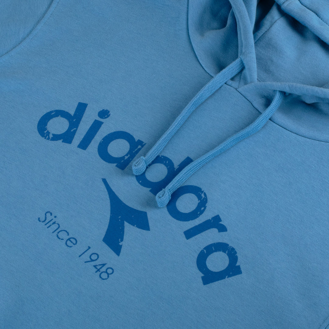 Diadora Logo Hoodie Pacific Blue