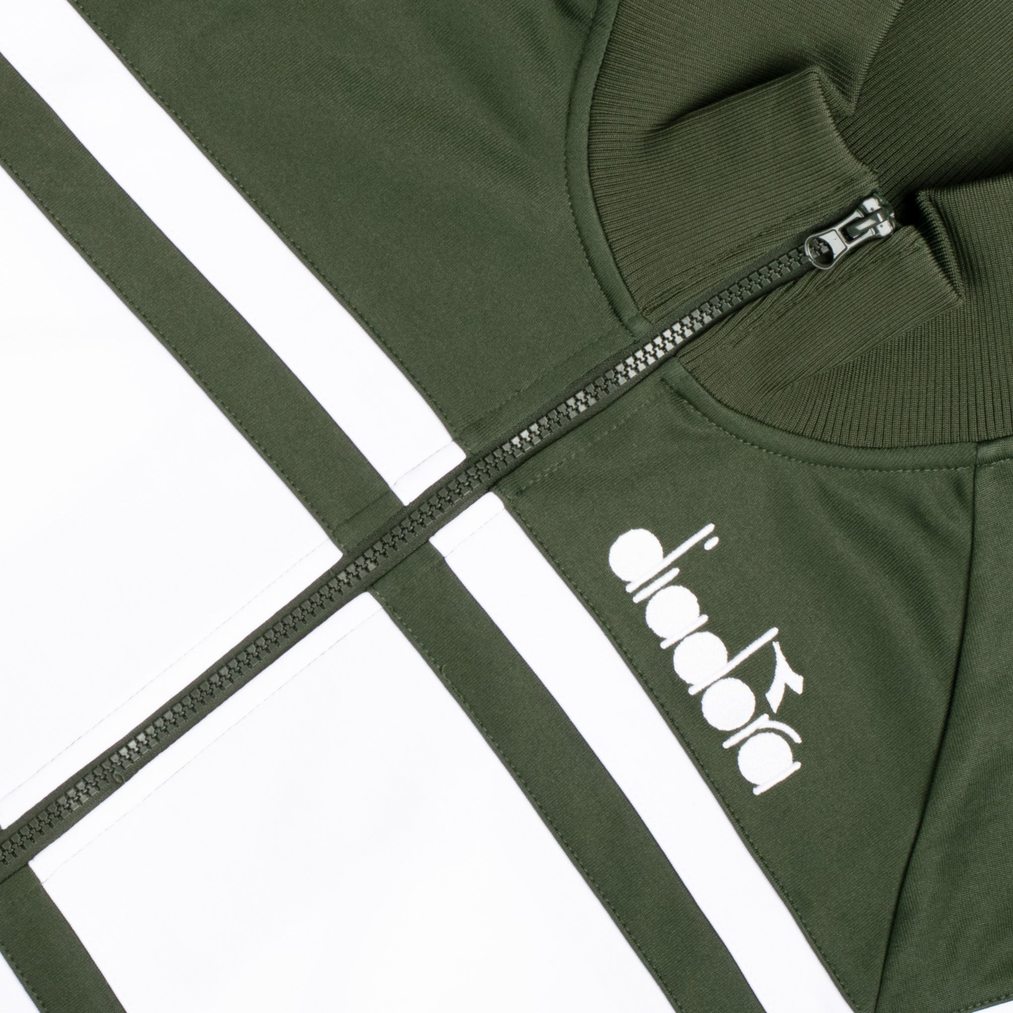 Diadora 80's Track Top Green/White