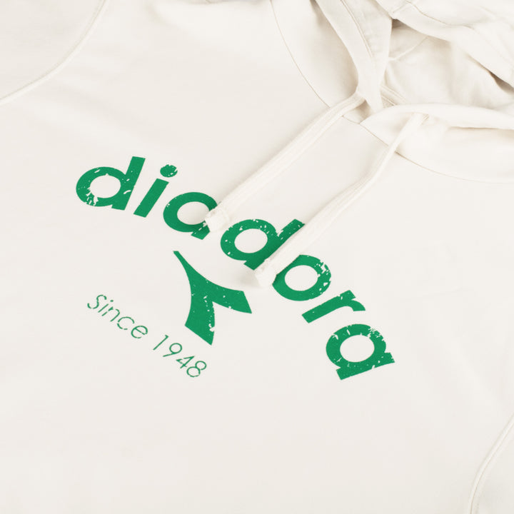 Diadora Logo Hoodie White/Green