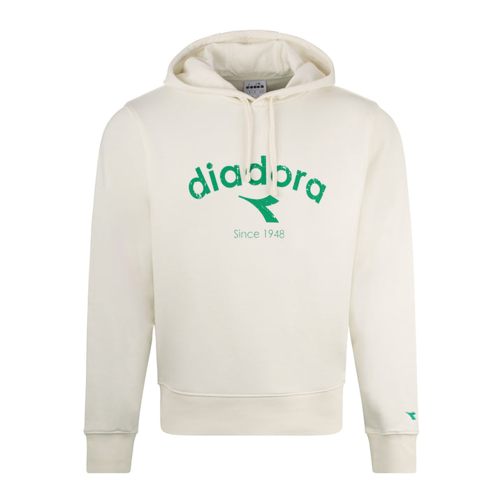 Diadora Logo Hoodie White/Green