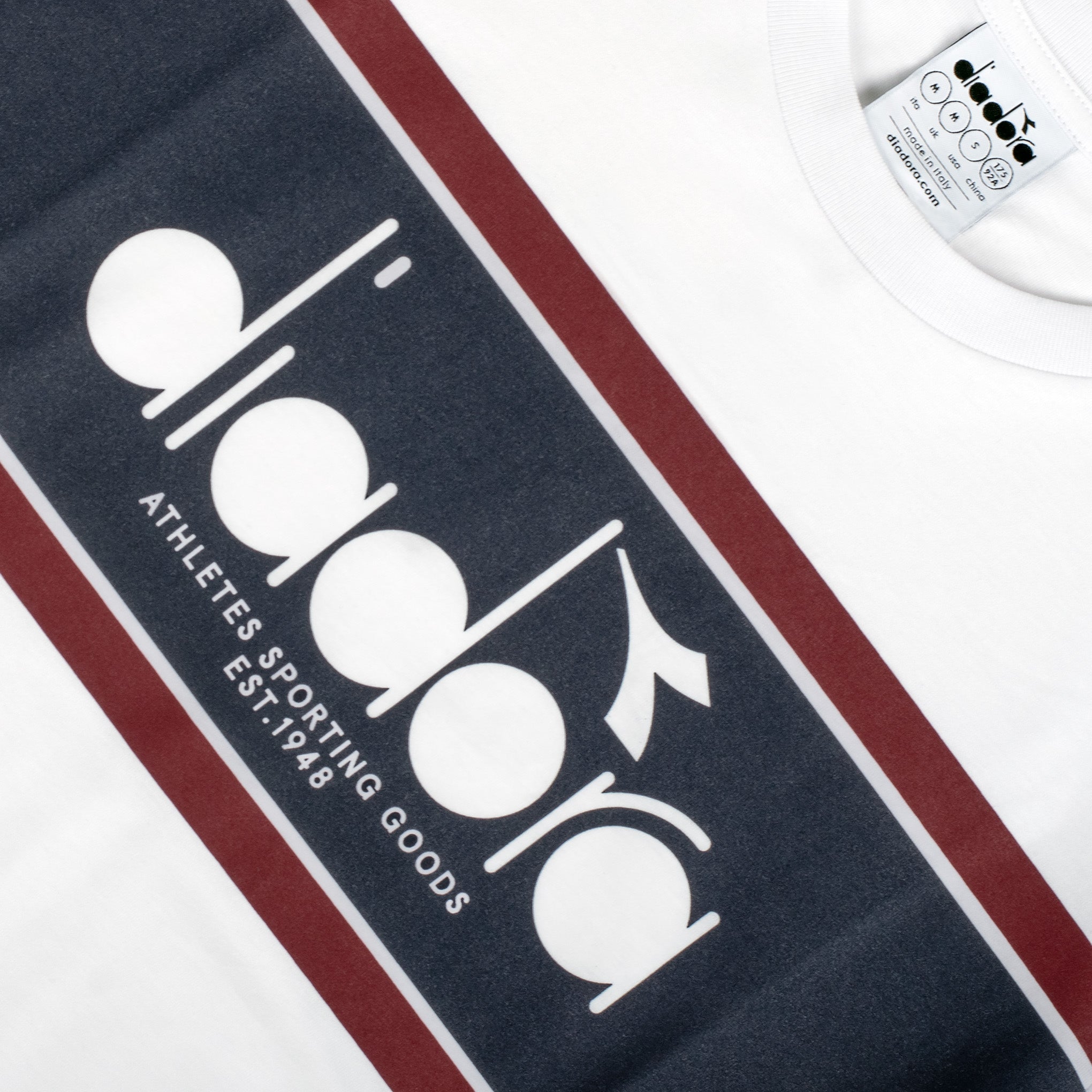 Diadora Stripe T-Shirt White