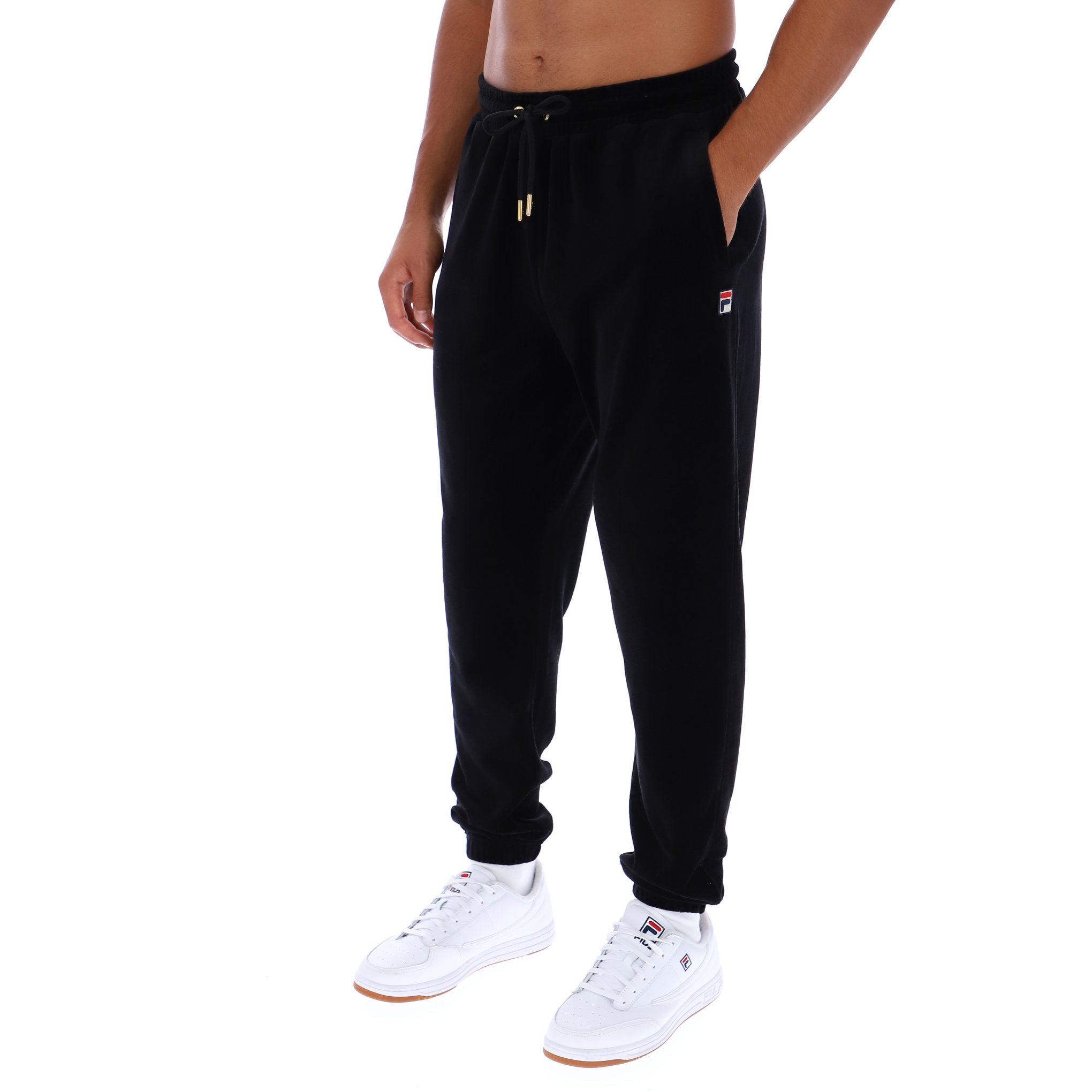 Fila Vintage Eddie Velour Track Pants Black