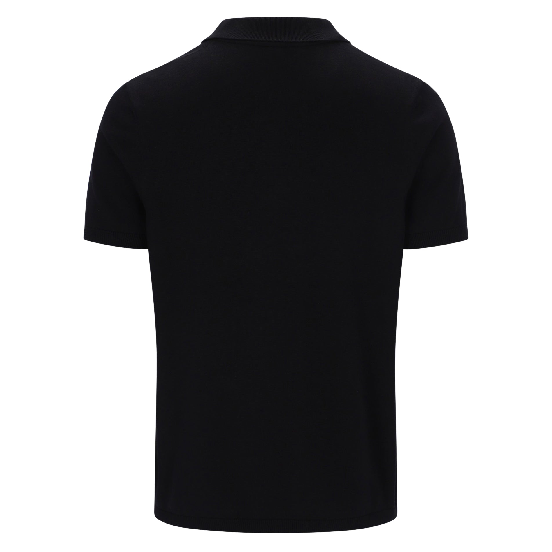 Fila Gold Enzo Check Knit Polo Shirt Black