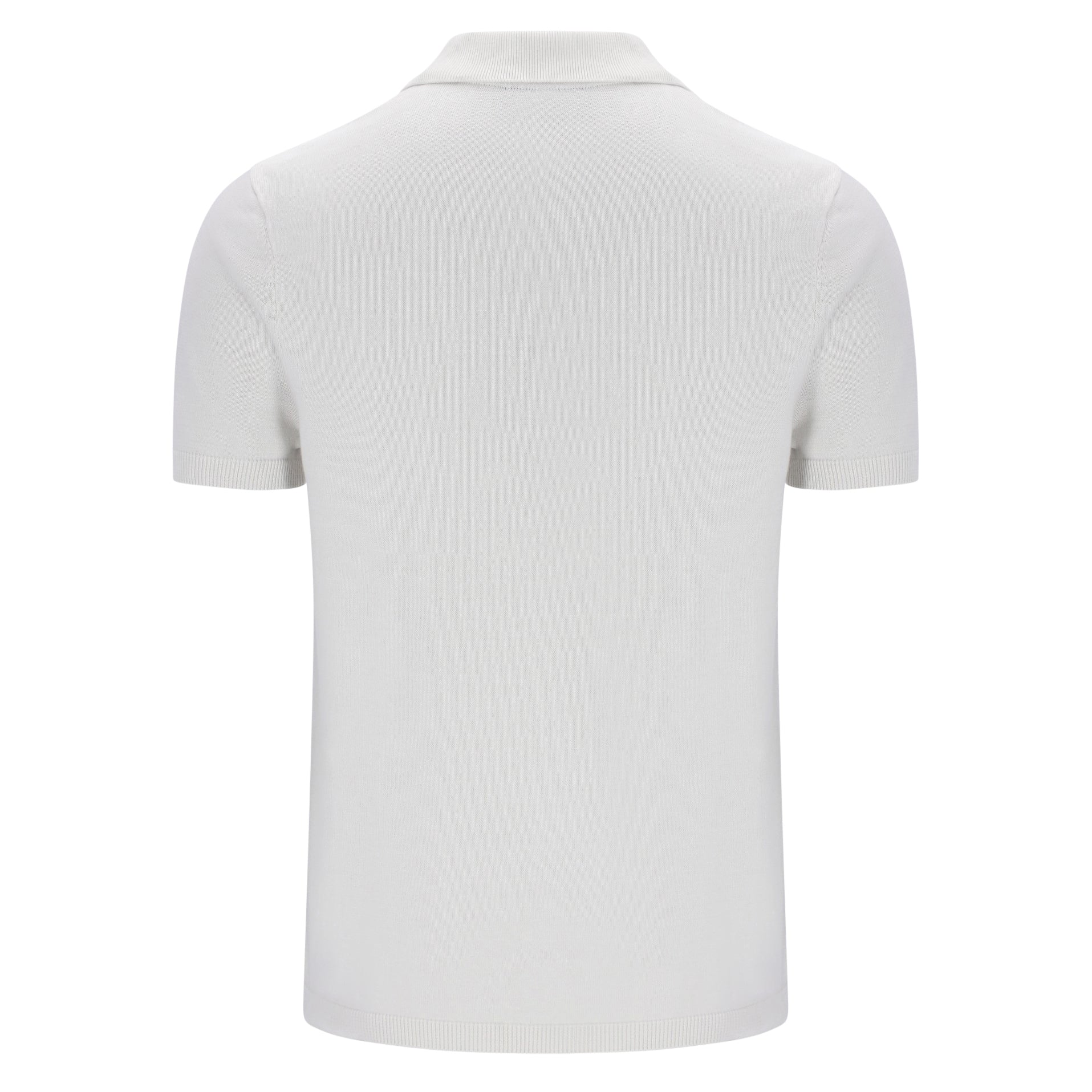 Fila Gold Enzo Check Knit Polo Shirt White