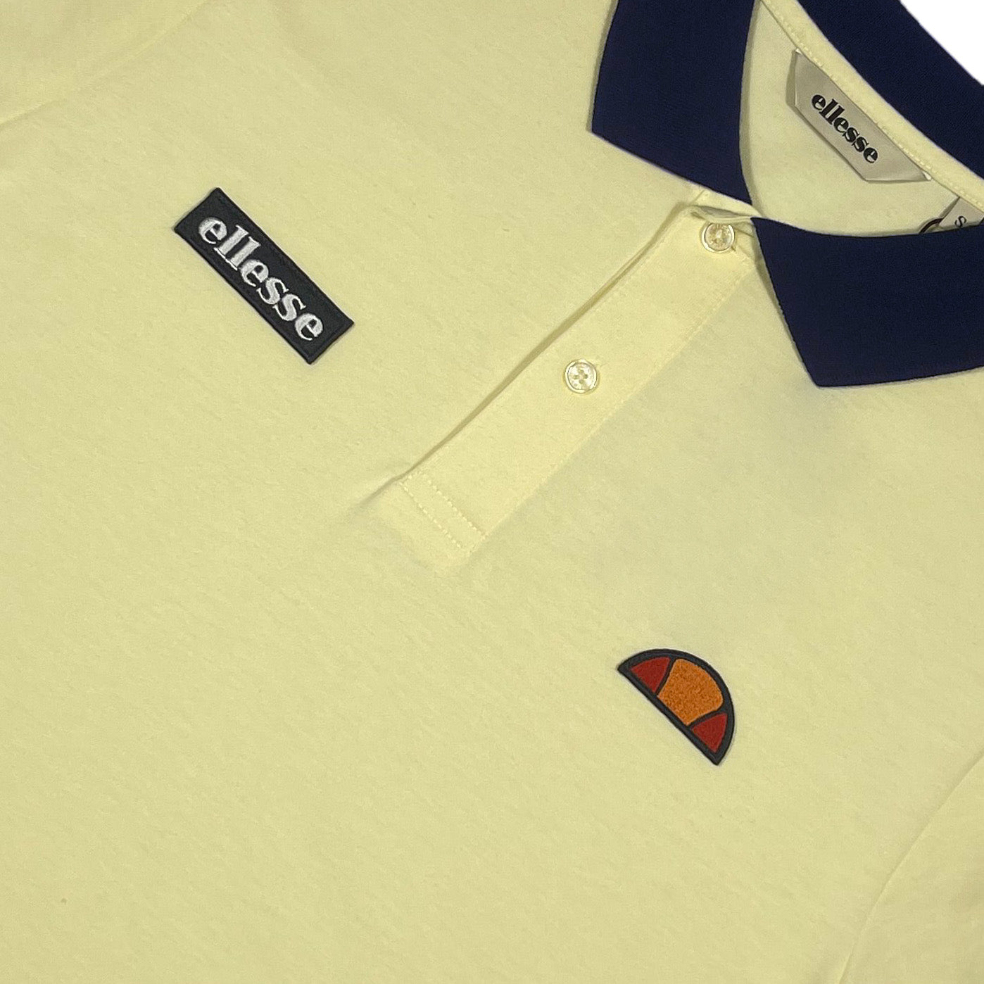 Ellesse Lessepia Polo Shirt Yellow/Navy
