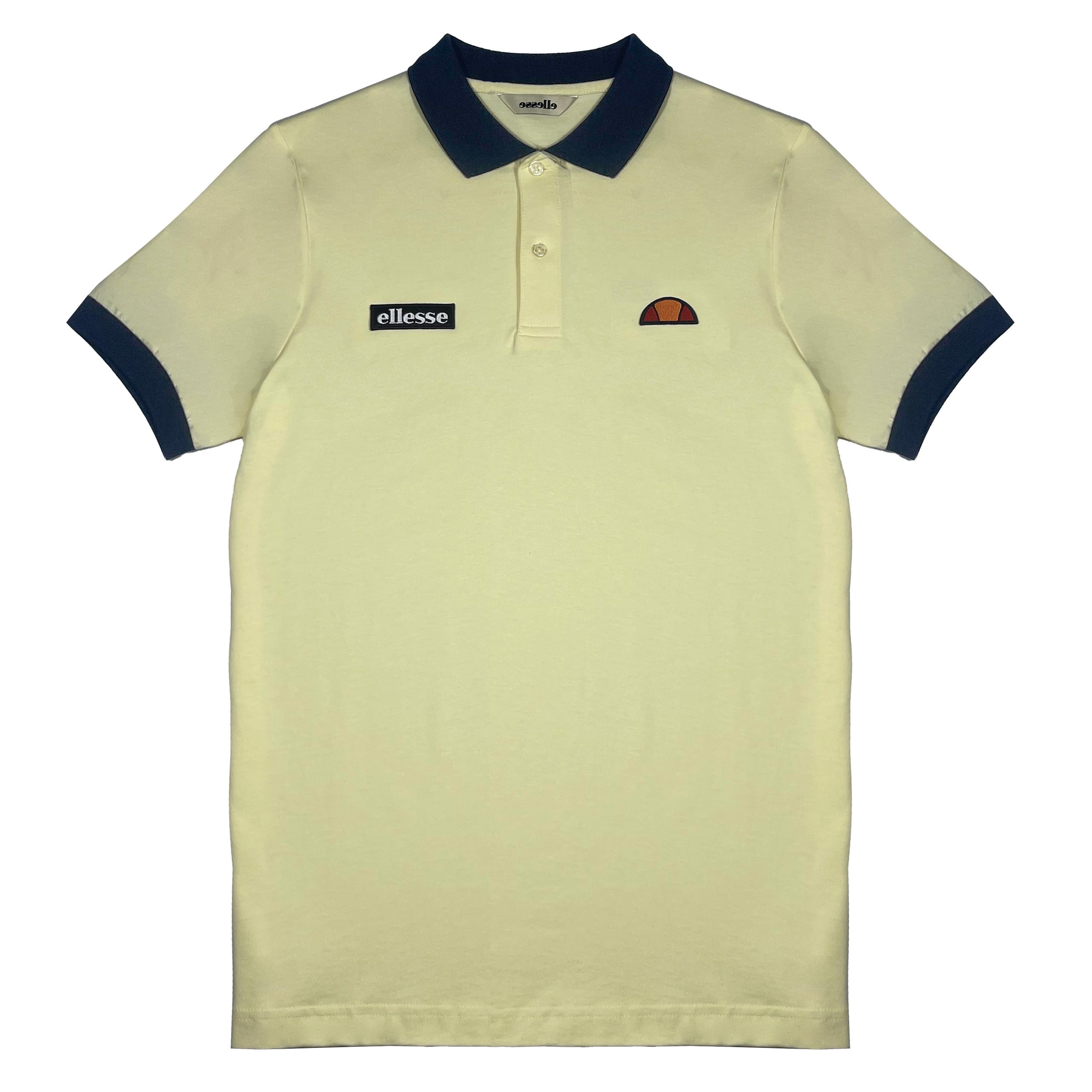 Ellesse Lessepia Polo Shirt Yellow/Navy