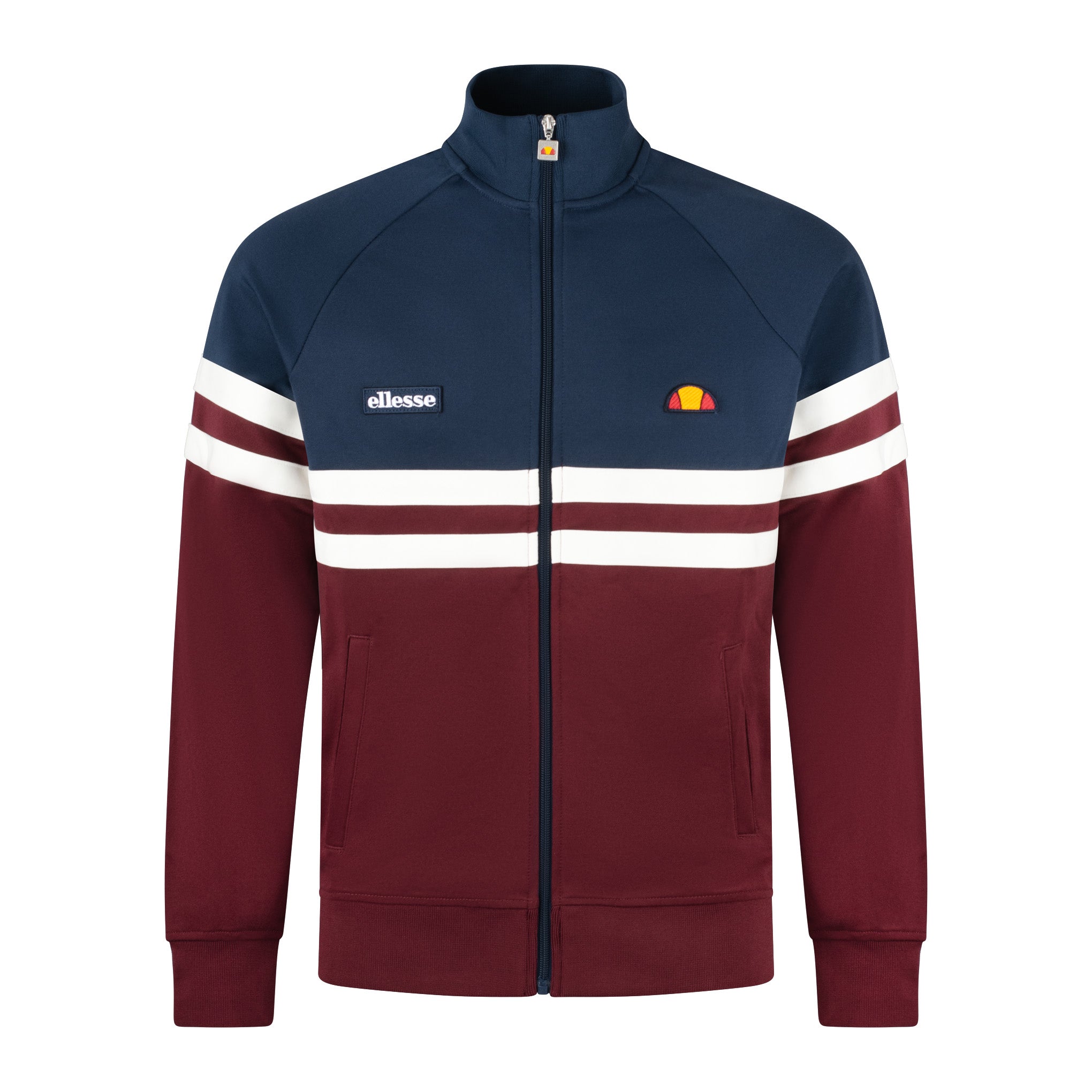 Ellesse Rimini Track Top Burgundy/Navy