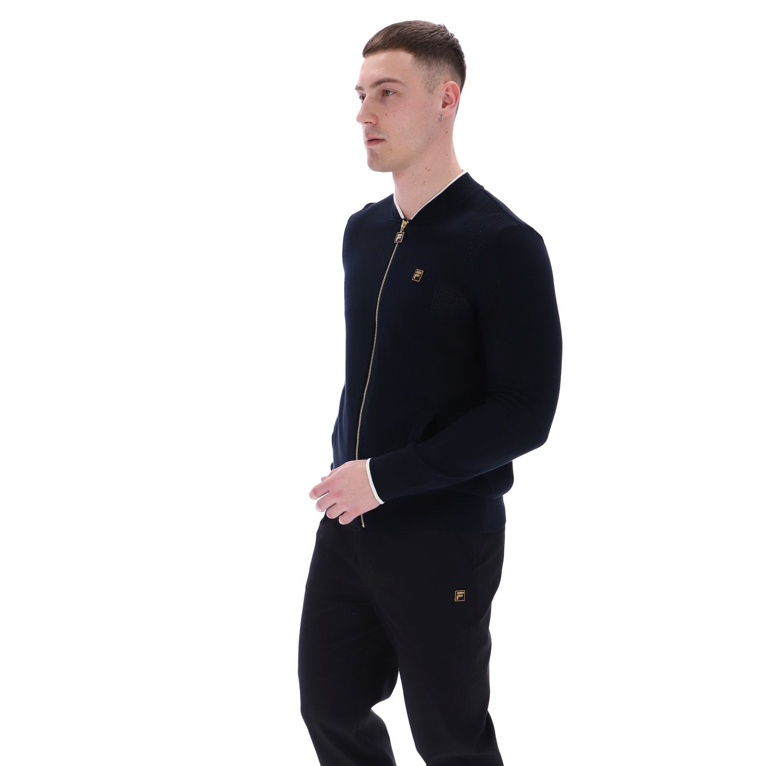 Fila Gold Ferguson Knit Track Top Black