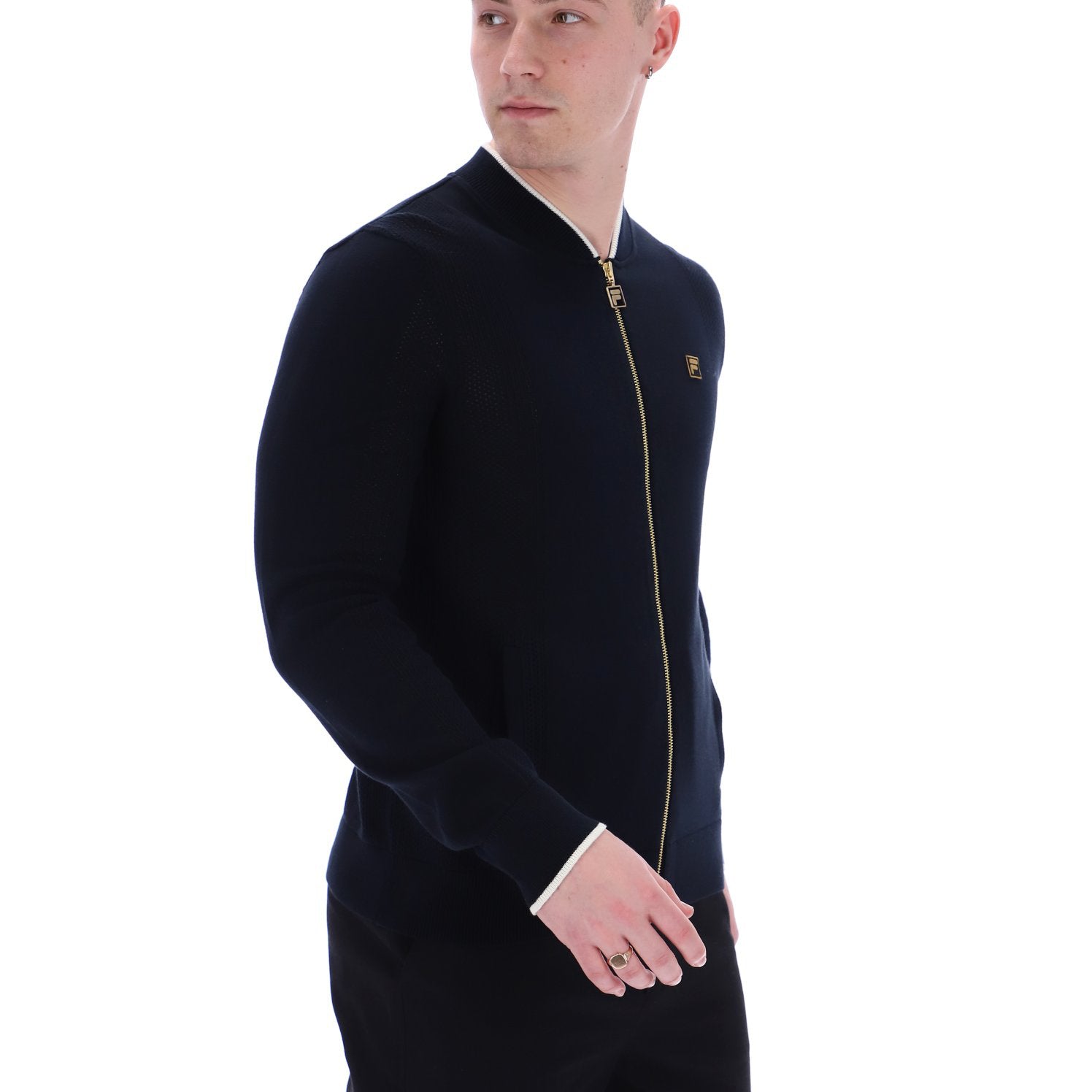 Fila Gold Ferguson Knit Track Top Black