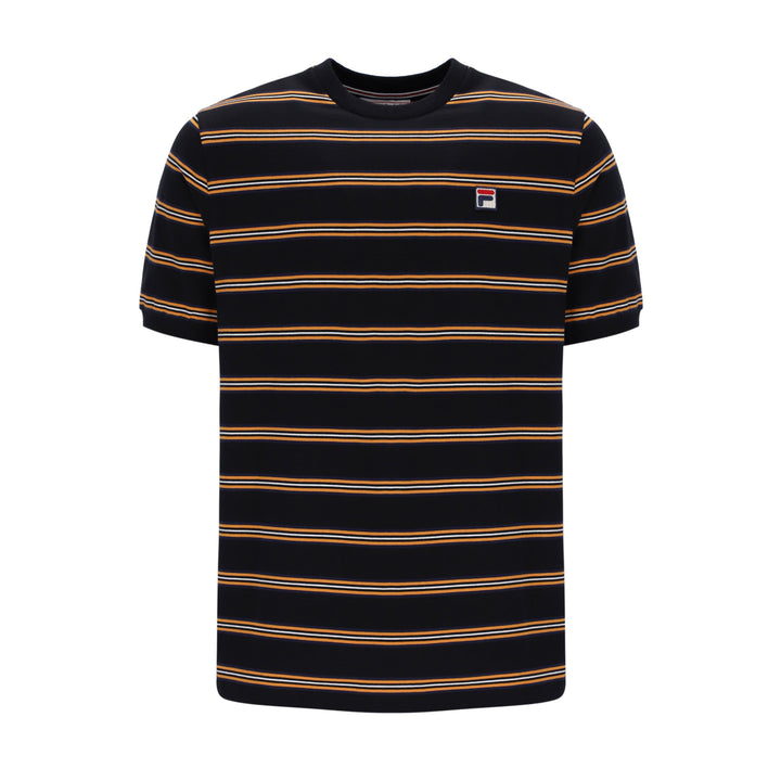 Fila Vintage Bruno Stripe T-Shirt Black