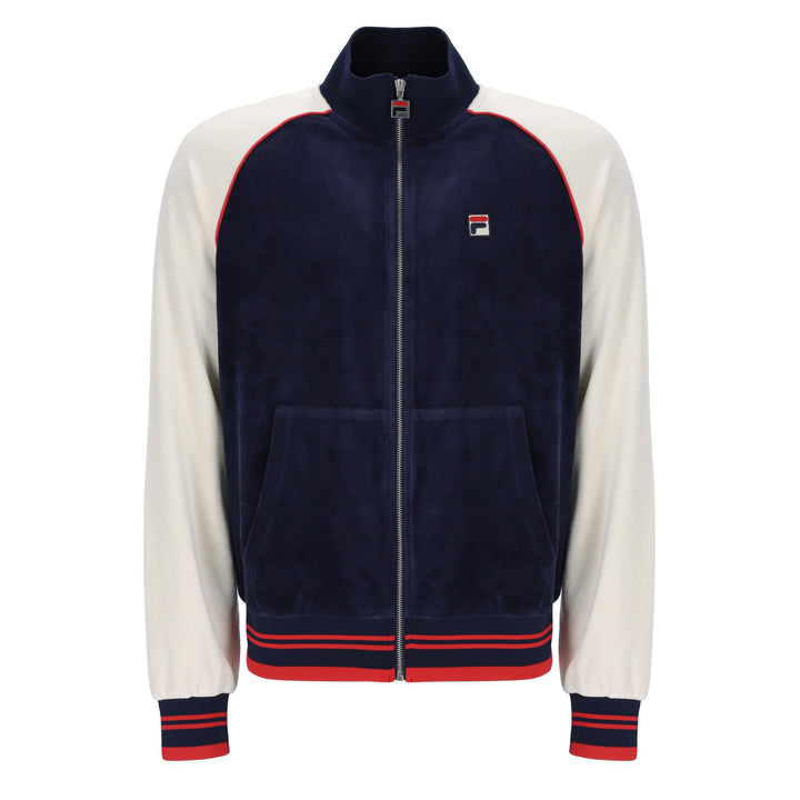 Fila Vintage Liston Velour Track Top Navy
