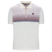 Fila Vintage Paco Velour Polo Shirt White