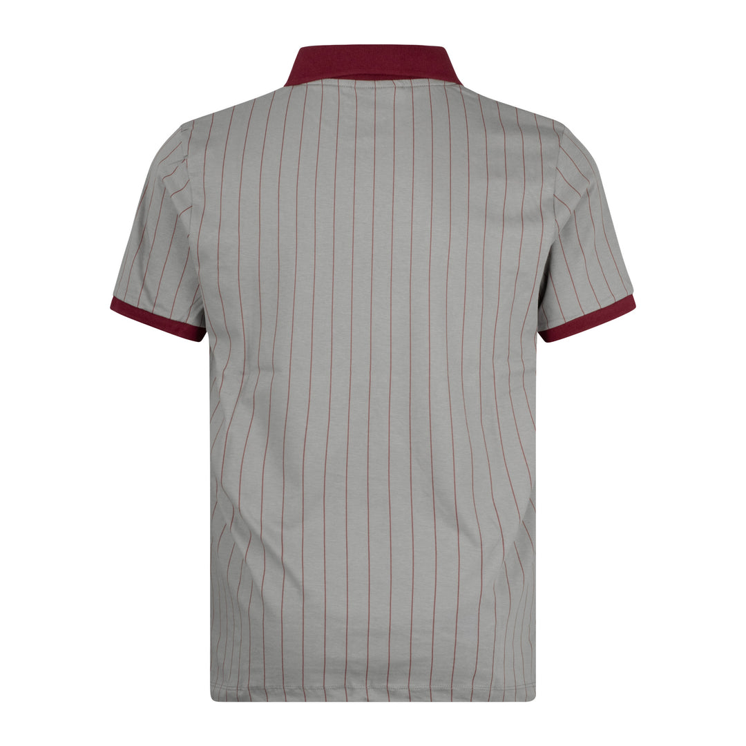 Fila Vintage BB1 Striped Polo Shirt Grey