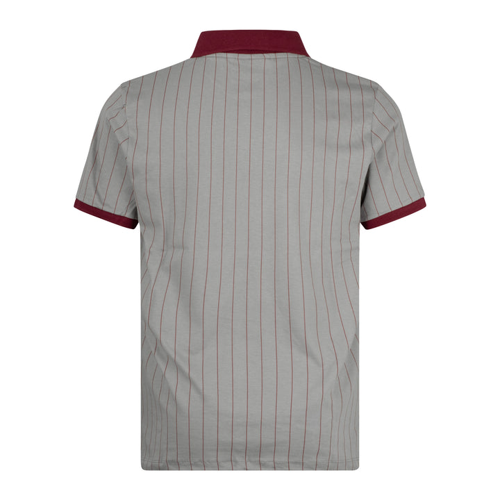 Fila Vintage BB1 Striped Polo Shirt Grey