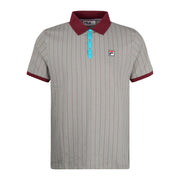 Fila Vintage BB1 Striped Polo Shirt Grey