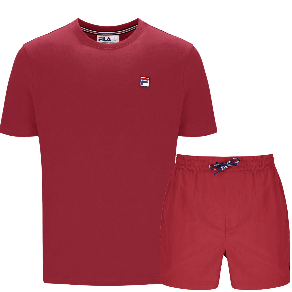Fila Sunny T-Shirt & Shorts Set Garnet