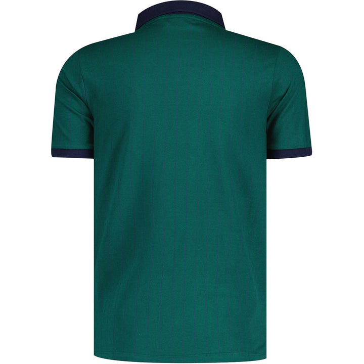 Fila Vintage BB1 Striped Polo Shirt Green/Navy