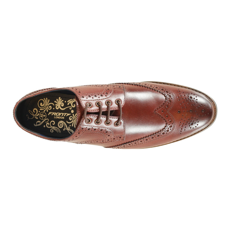 Wine brogues sales