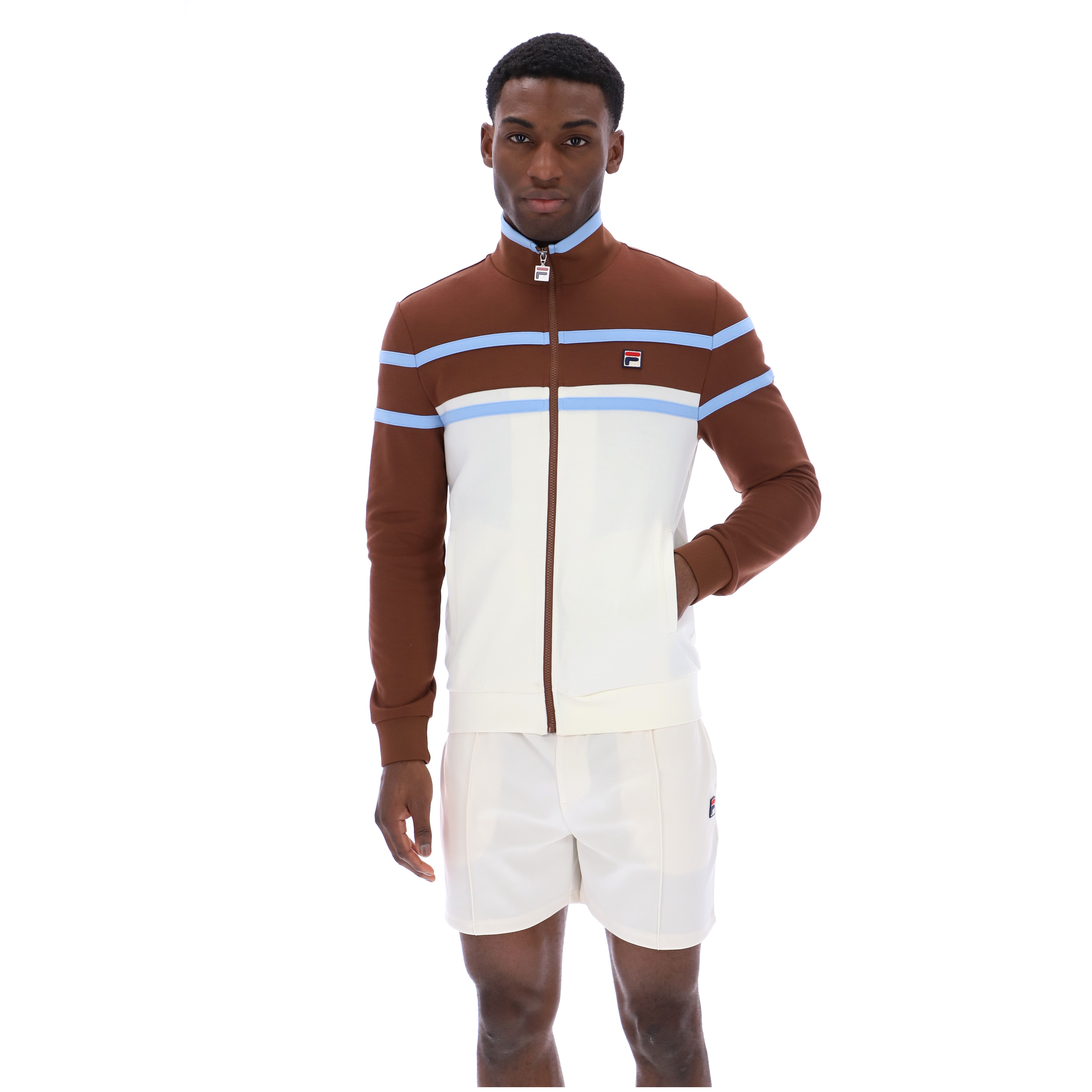 Fila Vintage Giovanni Track Top Brown