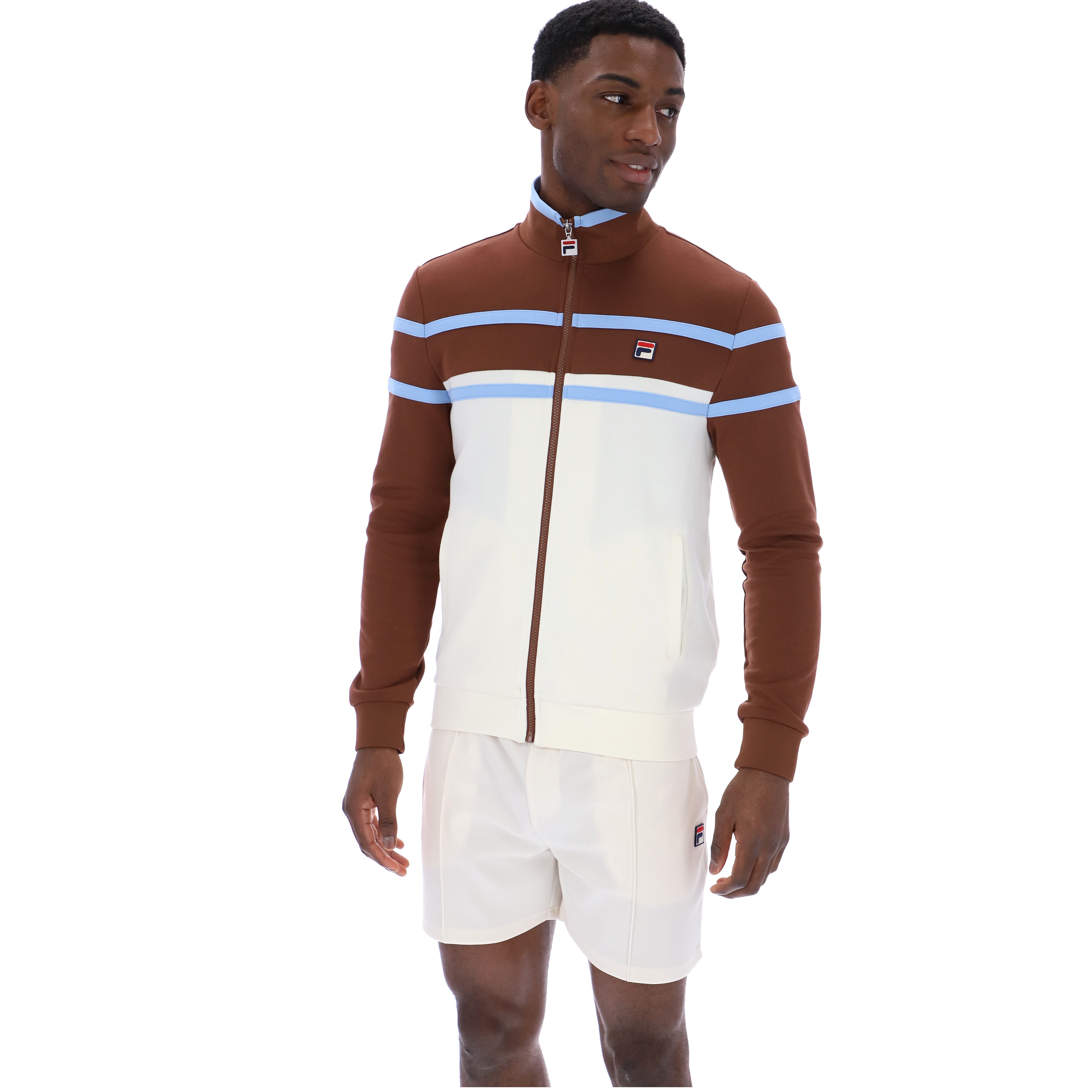 Fila Vintage Giovanni Track Top Brown