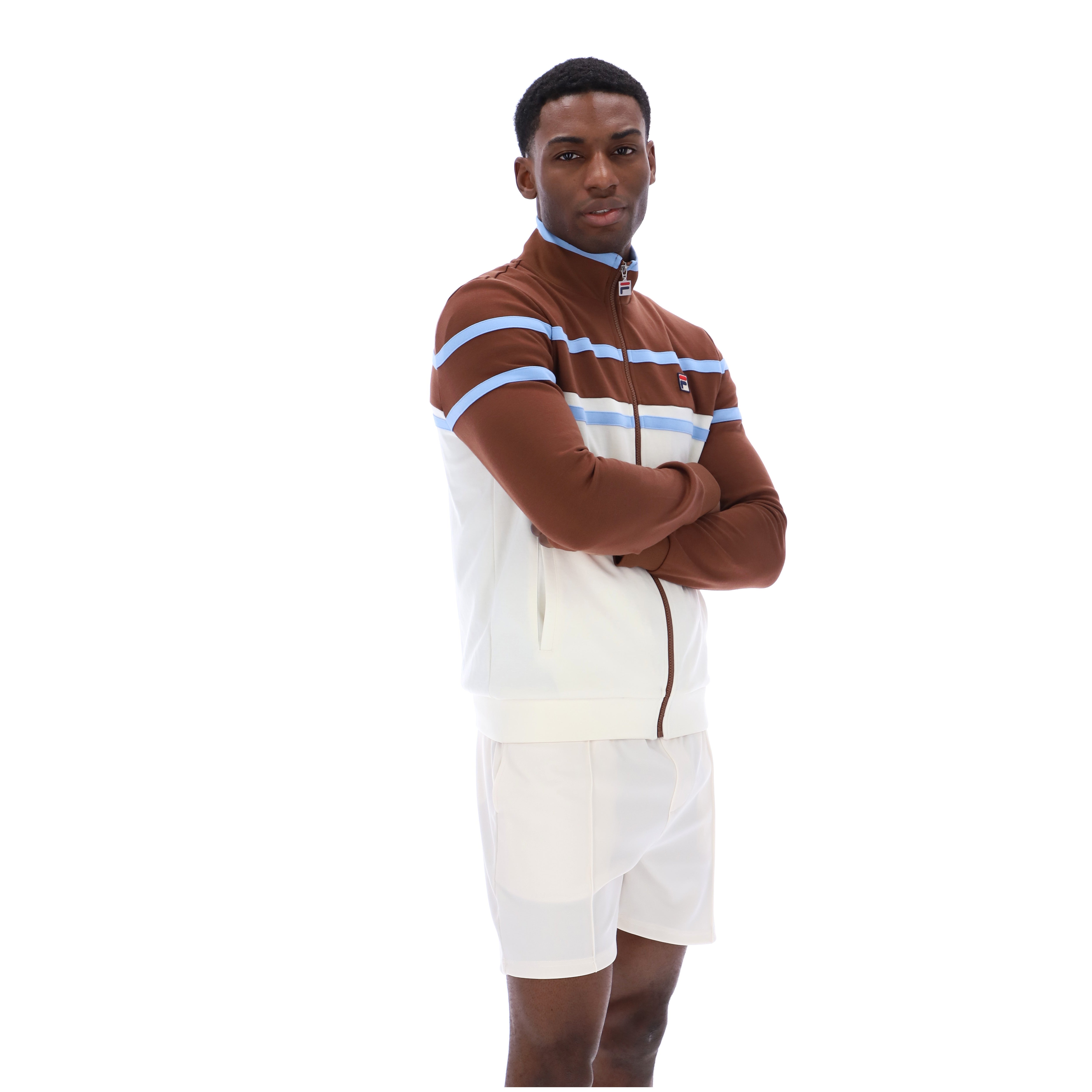 Fila Vintage Giovanni Track Top Brown