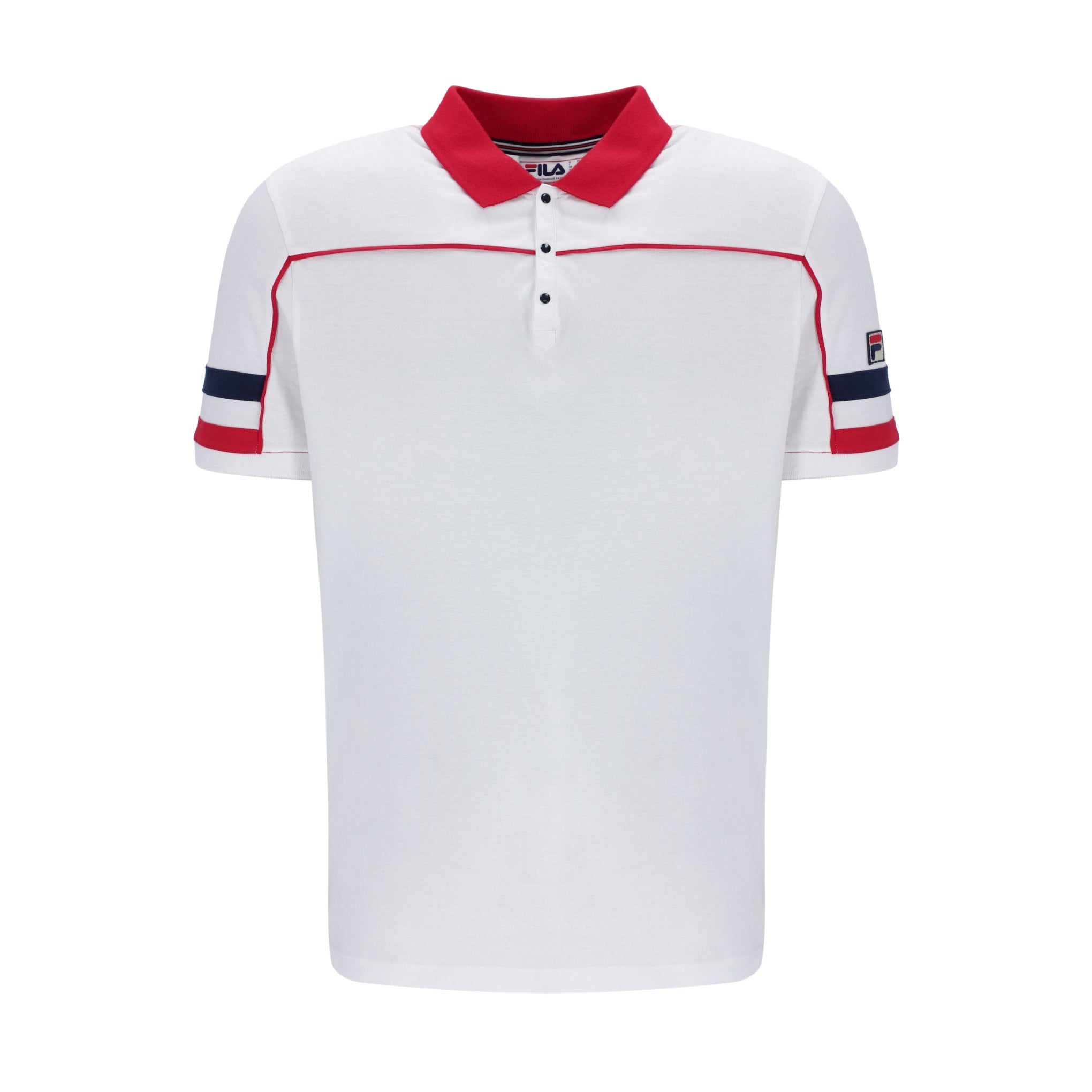 Fila Vintage Grandslam Polo Shirt White