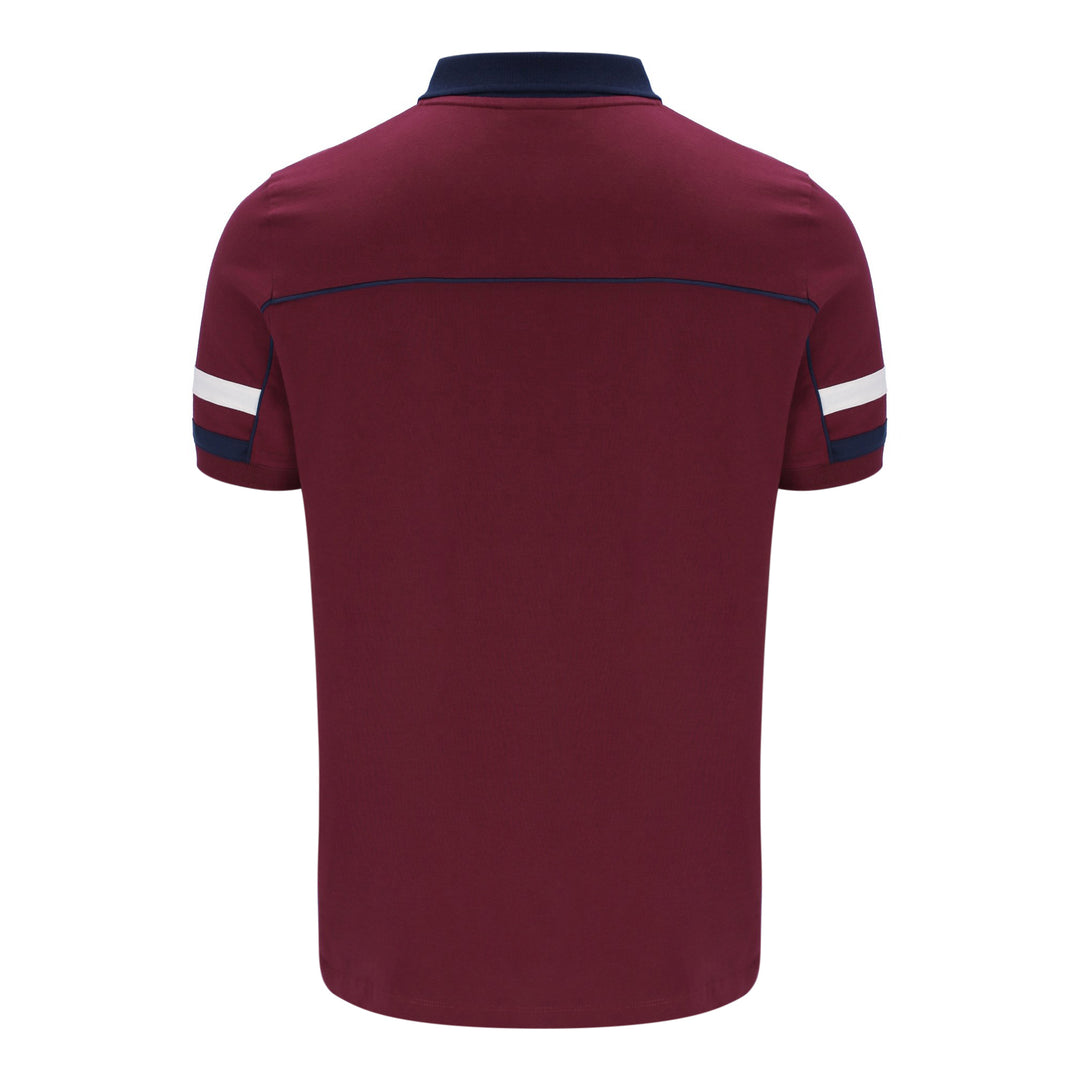 Fila Vintage Grandslam Polo Shirt Burgundy