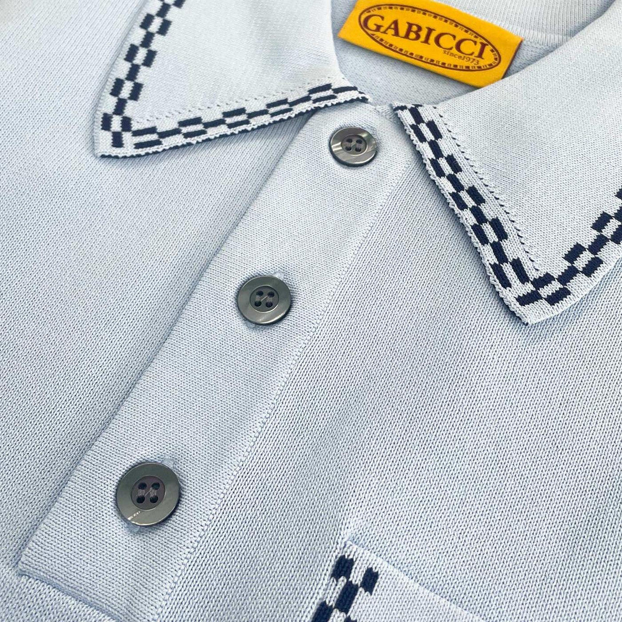 Gabicci Archive Alexander Knit Polo Sky