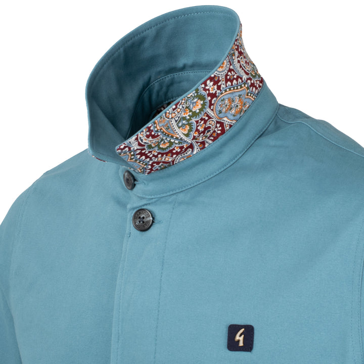 Gabicci Vintage Houghton Mac Jacket Aqua