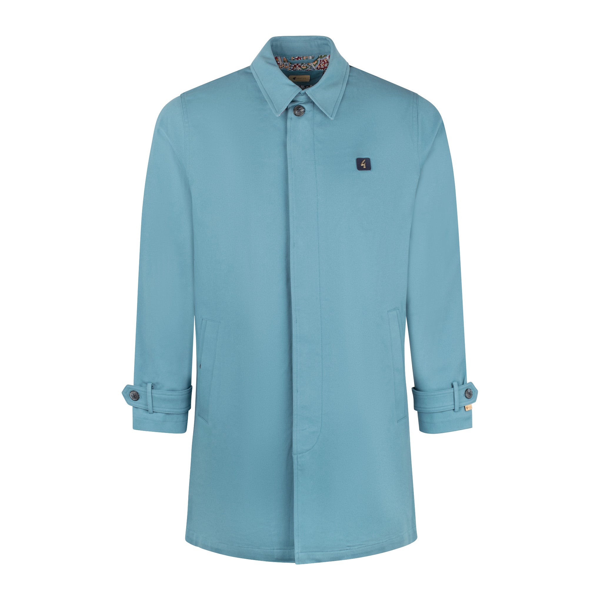Gabicci Vintage Houghton Mac Jacket Aqua