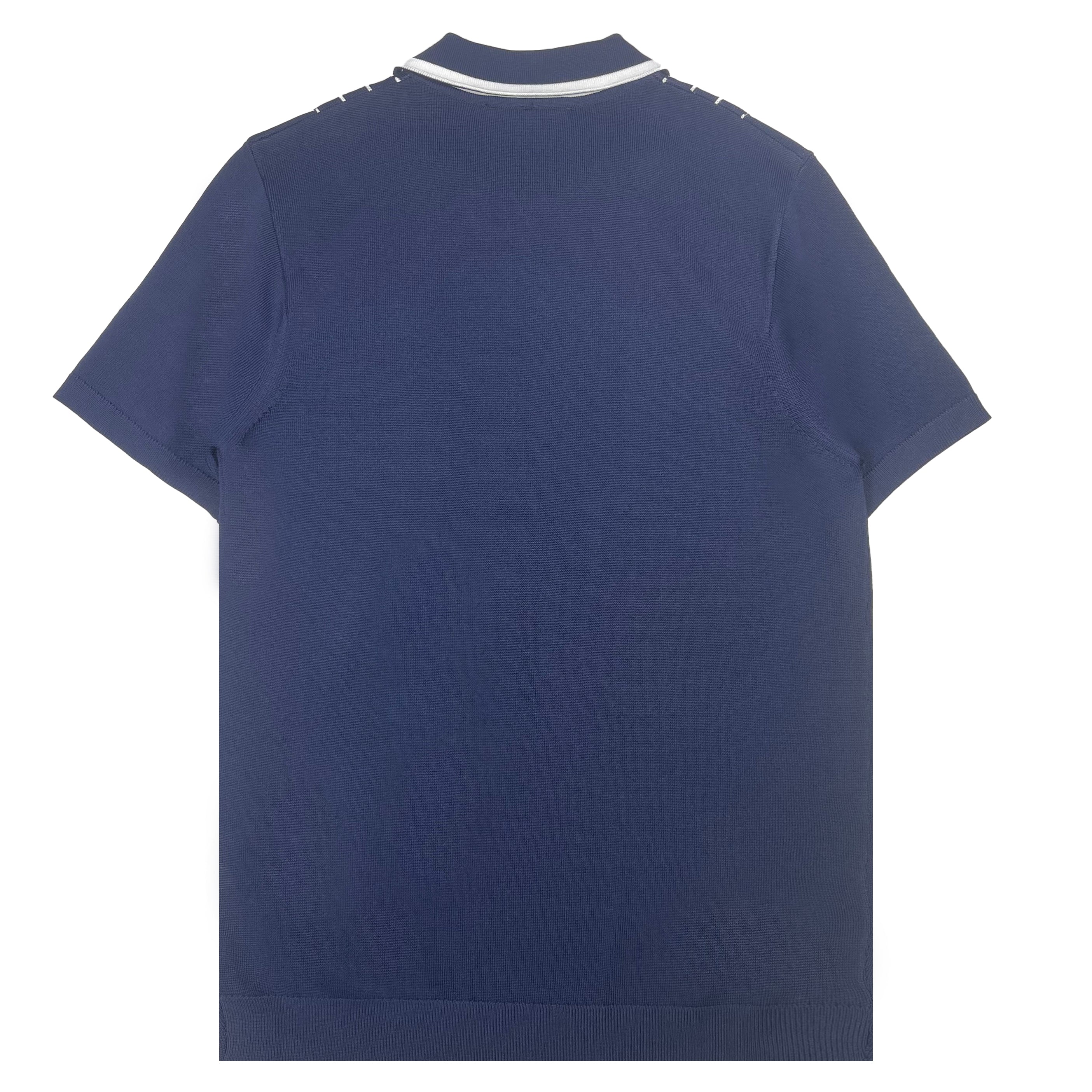 Gabicci Archive Darron Knit Polo Navy