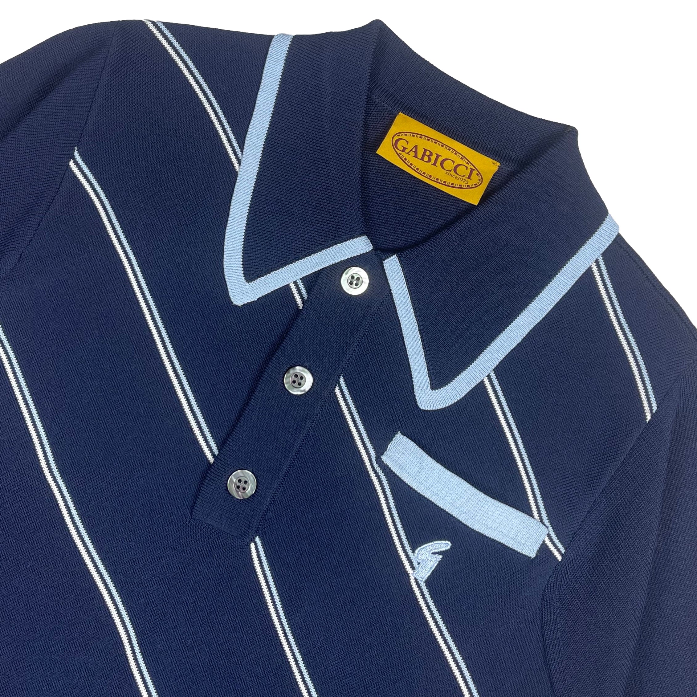 Gabicci Archive Connett Knit Polo Navy