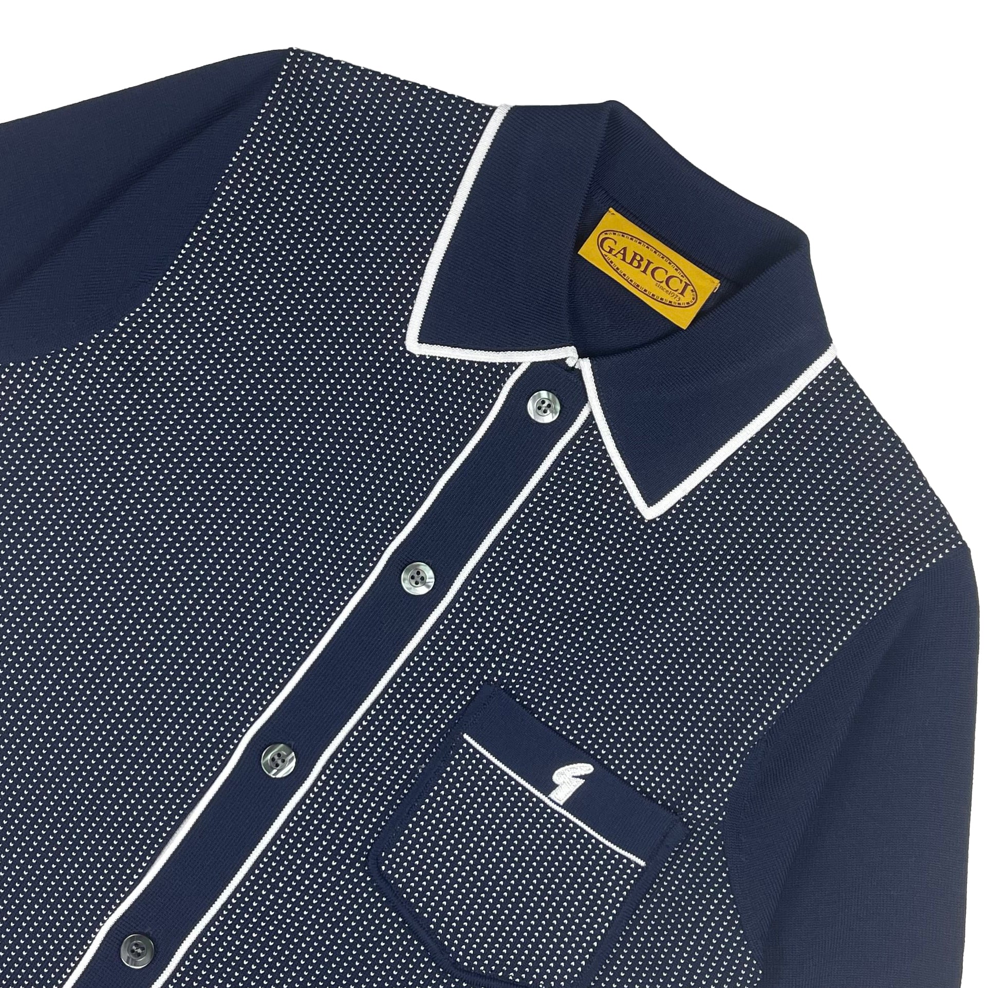 Gabicci Archive Di Lello Knit Shirt Navy