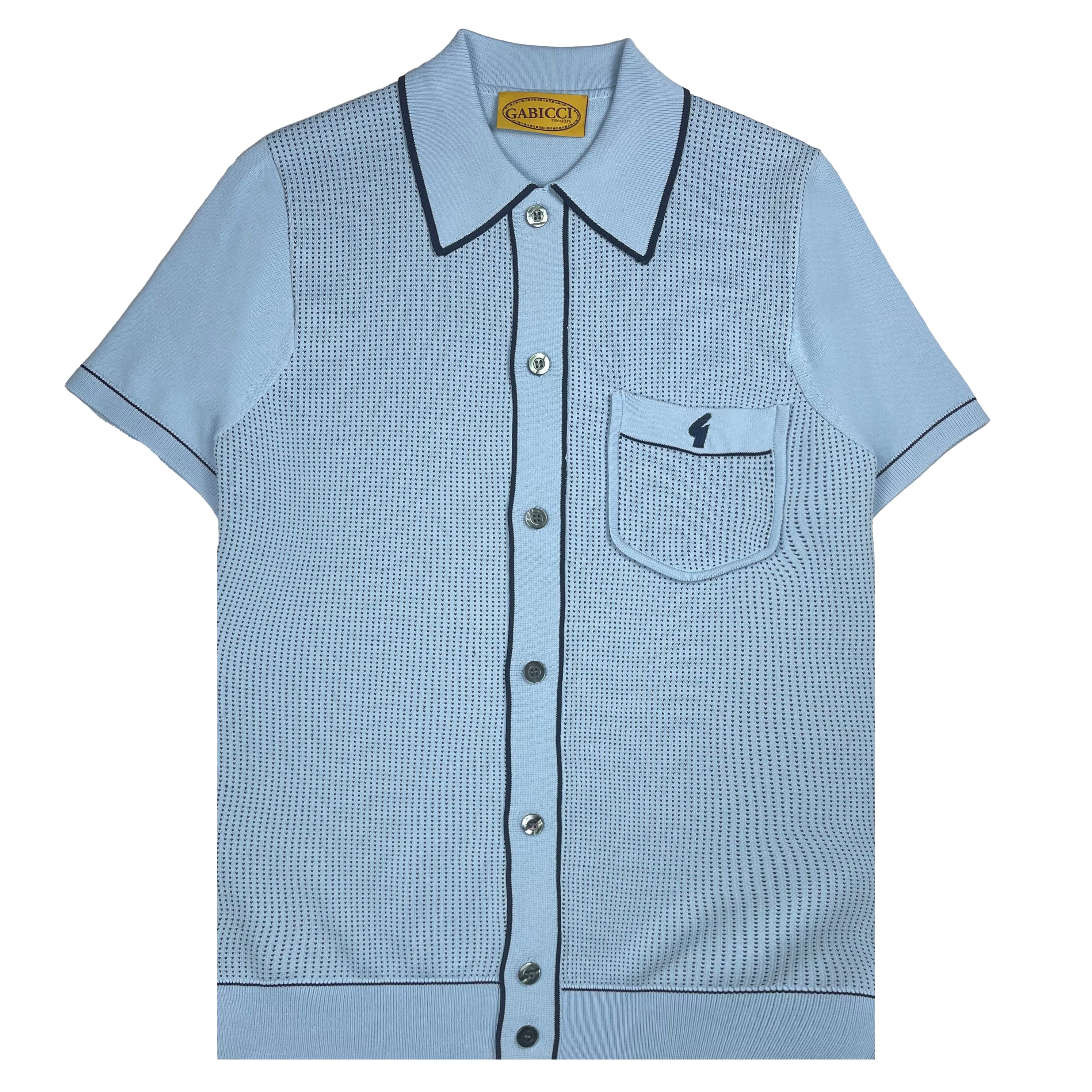 Gabicci Archive Di Lello Knit Shirt Sky
