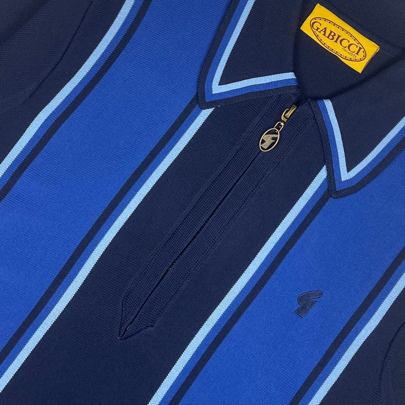 Gabicci Archive Xander Knit Polo Navy