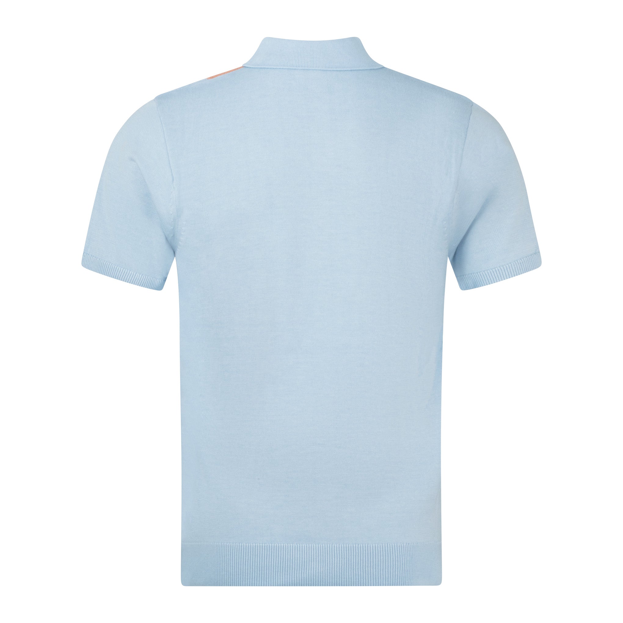 Gabicci Vintage Bond Knit Polo Sky