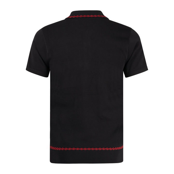 Gabicci Archive Alexander Knit Polo Black