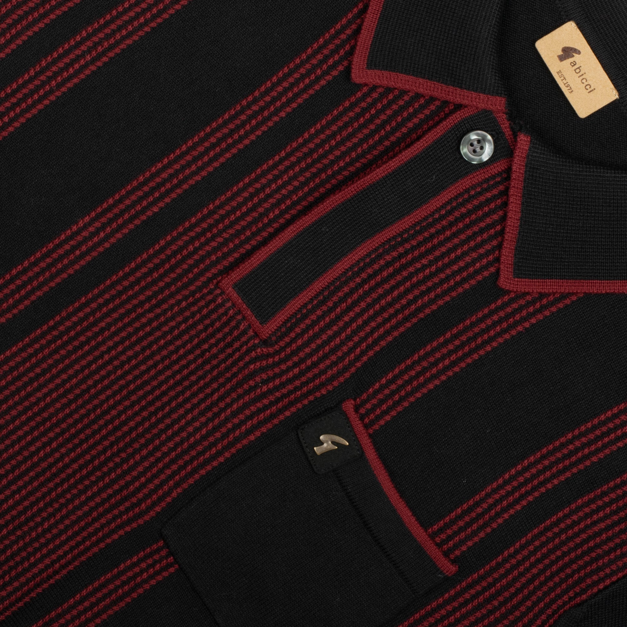 Gabicci Vintage Dante Knit Polo Black