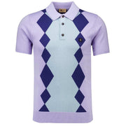 Gabicci Vintage Bond Knit Polo Lilac