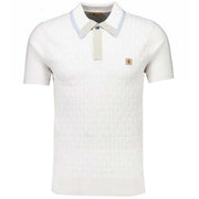 Gabicci Vintage Bourne Knit Polo White