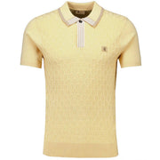 Gabicci Vintage Bourne Knit Polo Yellow
