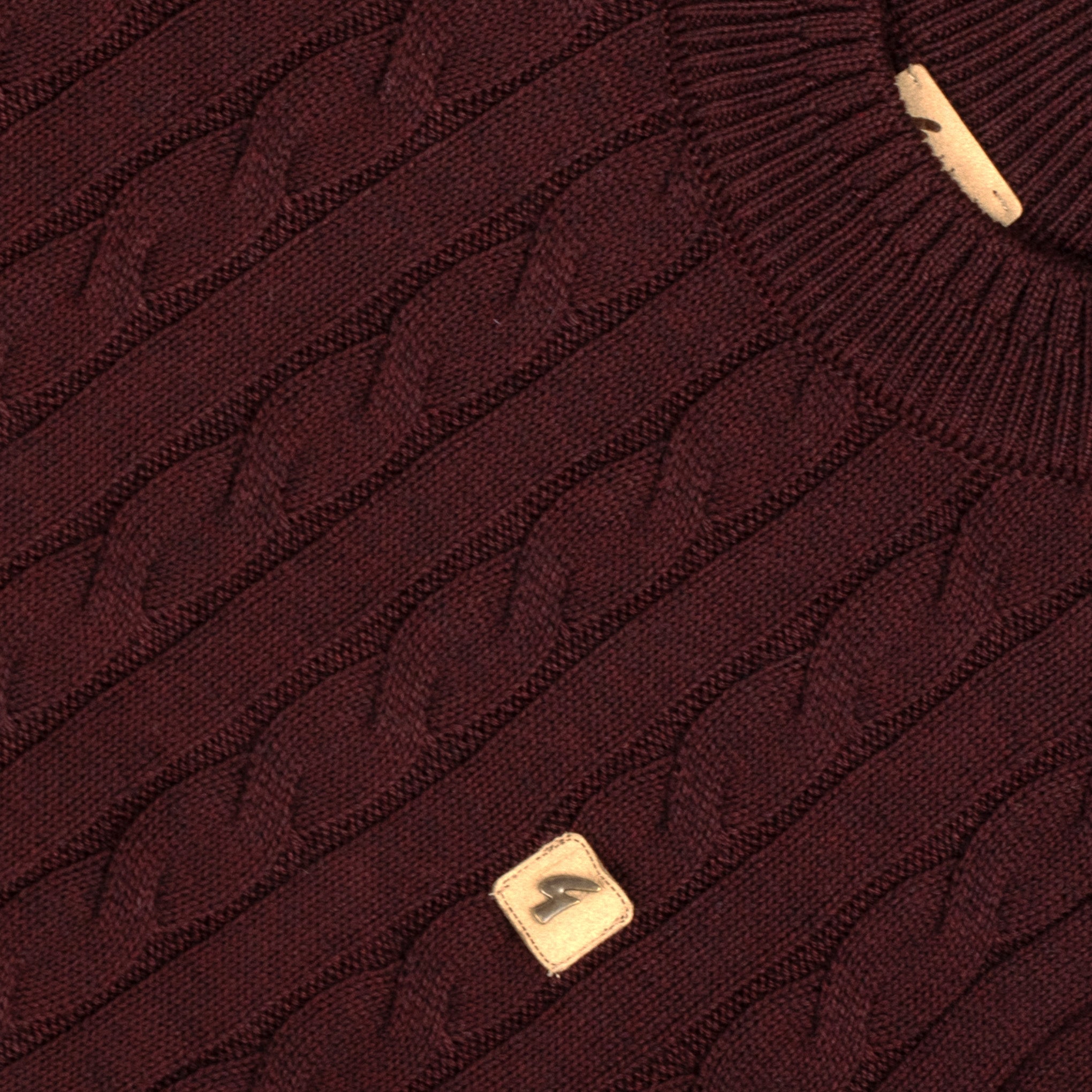 Gabicci Vintage Tremor Cable Knit Sweater Berry