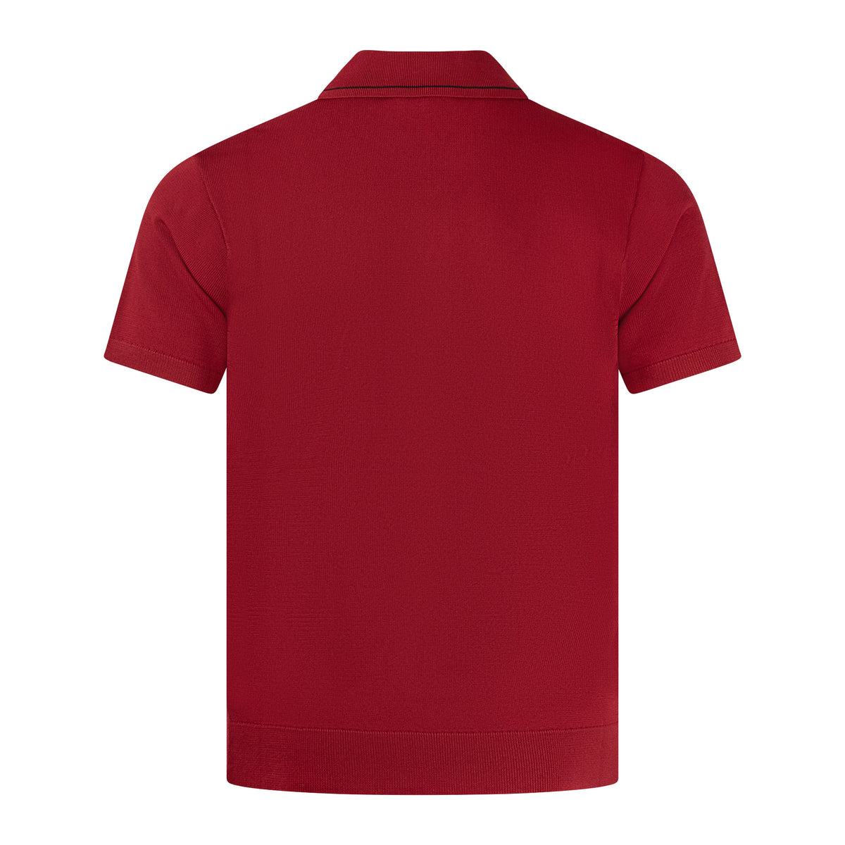 Gabicci Archive Beckenham Knit Polo Shirt Red