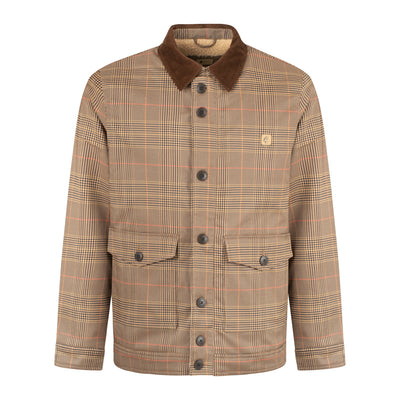 Gabicci Vintage Hunter Check Jacket Beige