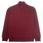Gabicci Classic Quarter Zip Sweater Burgundy