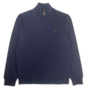 Gabicci Classic Quarter Zip Sweater Navy