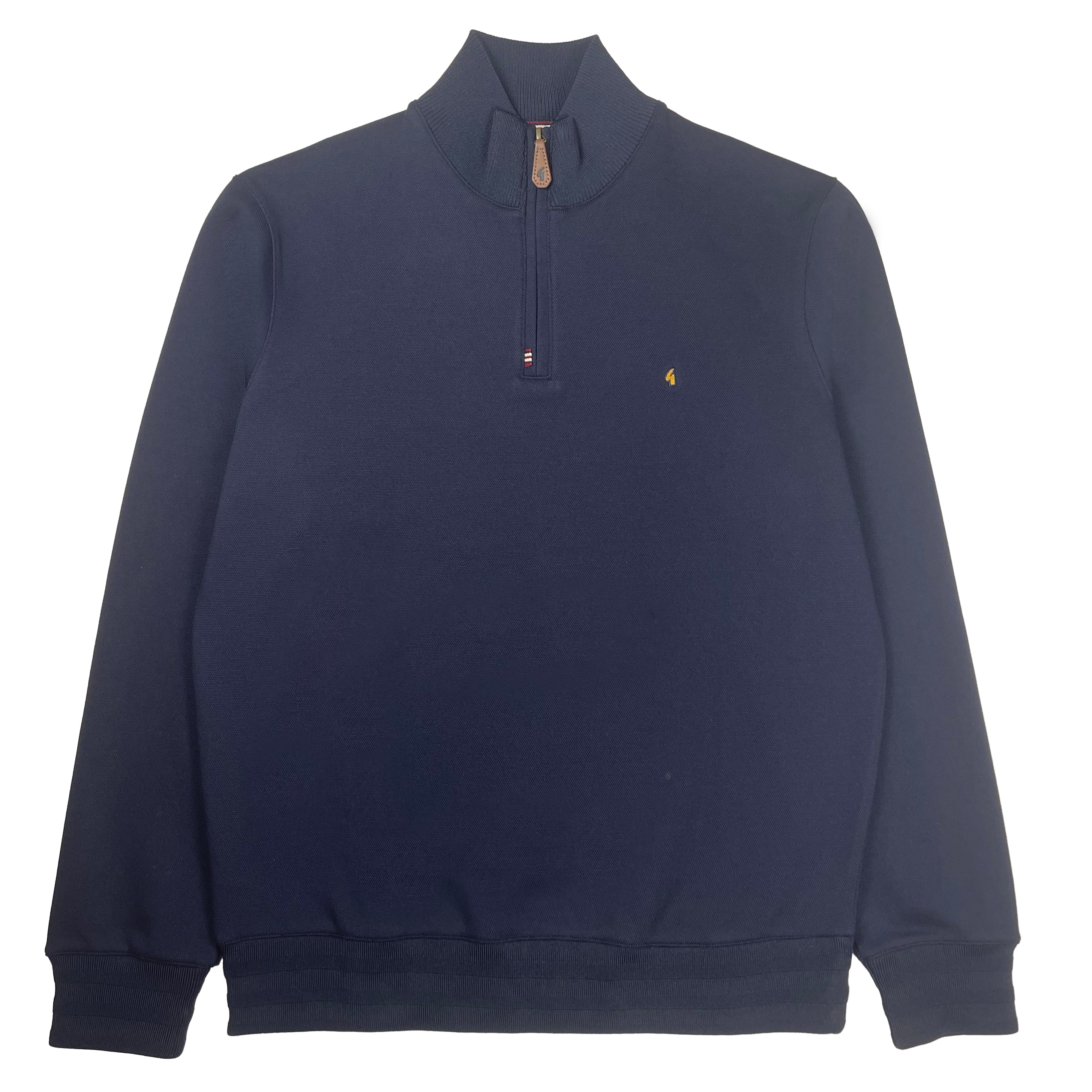 Gabicci Classic Quarter Zip Sweater Navy