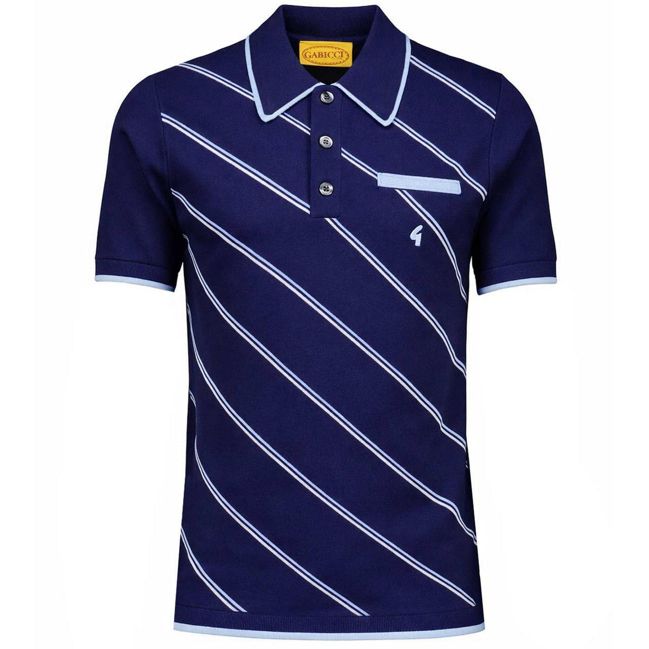 Gabicci Archive Connett Knit Polo Navy