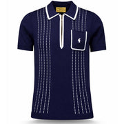 Gabicci Archive Darron Knit Polo Navy