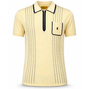 Gabicci Archive Darron Knit Polo Yellow